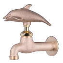 動物水道蛇口シリーズ・イルカ型｜真鍮製寒冷地仕様水道水栓口